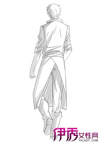 动漫男生背影素描】【图】动漫男生背影素描图片