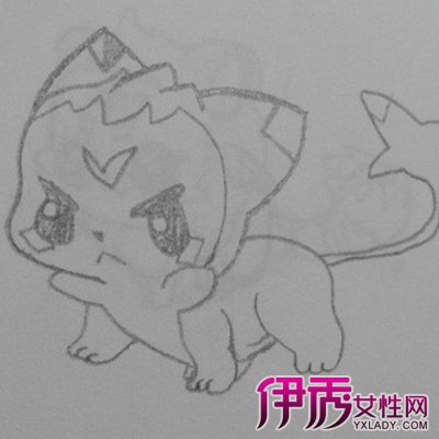 卡通动物素描图片