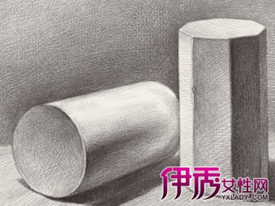 【图】几何石膏素描图片欣赏 在描绘的同时能提高学生的审美意识