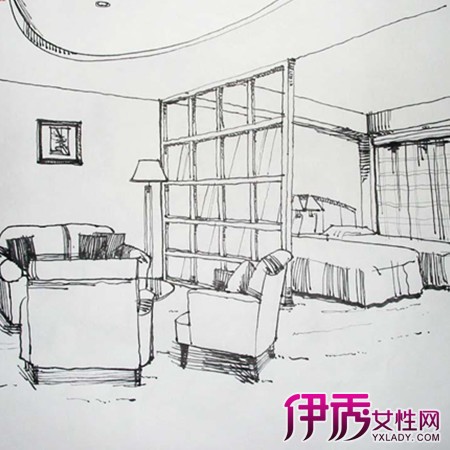 【图】室内设计手绘图线稿件效果图大全