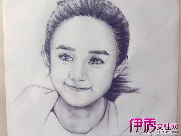 【赵丽颖素描画像】【图】赵丽颖素描画像欣赏图片