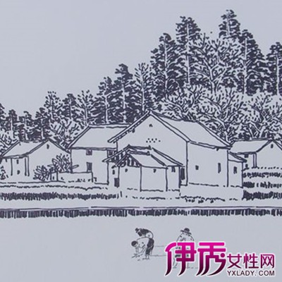 【图】欣赏乡村田园风景素描图 品鉴素描成长之路