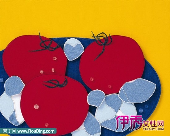 手工布艺粘贴画图片