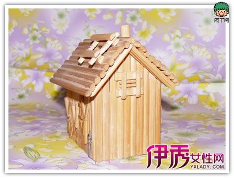 筷子做手工房子模型