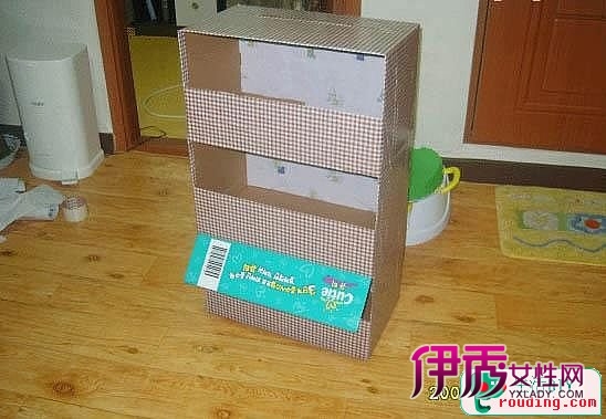 包装箱DIY成收纳盒的方法图解_创意DIV_创意