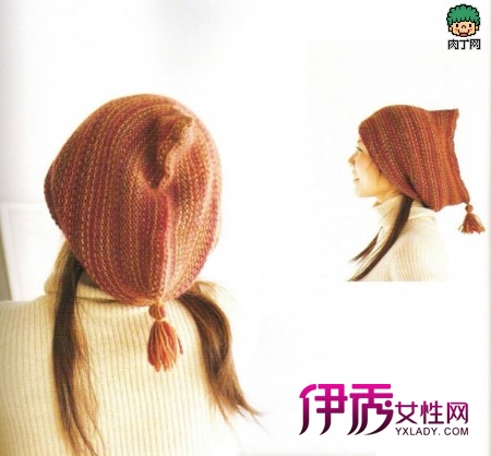 一款特别的毛线帽子织法很时尚的感觉_创意D
