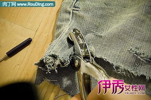 潮人<em>DIY牛仔短裤</em>创意改造_创意DIV_创意-伊秀