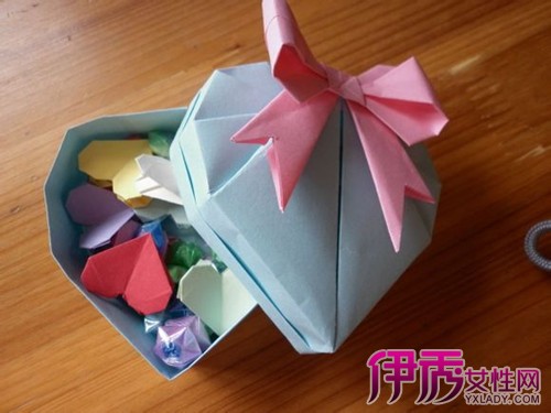 【爱心盒子折纸】【图】爱心盒子折纸 详细明