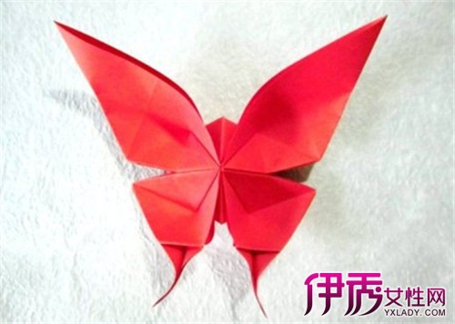 【蝴蝶花折纸】【图】蝴蝶花折纸教程 23步折