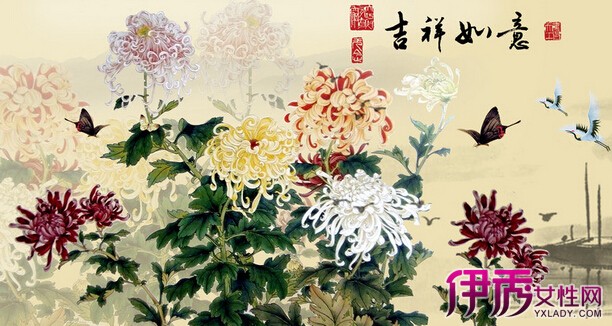 【菊花十字绣图案大全】【图】菊花十字绣图案