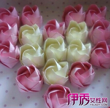 【玫瑰花折纸图解步骤】【图】玫瑰花折纸图解