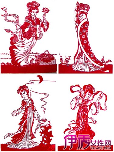 剪纸刻画图案大全 真传神的刻画出最美美人