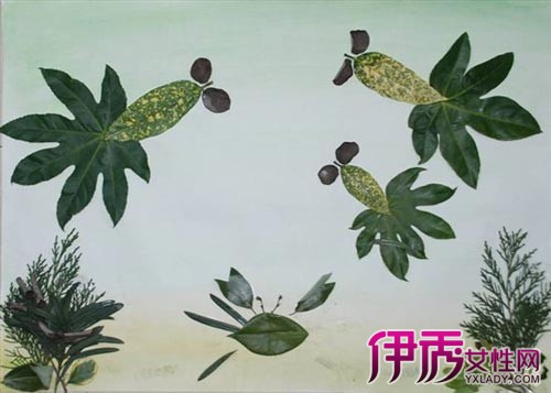 树叶绘画没有单能够增多亲子举止的兴味性,也能够转达一些相关的动物图片
