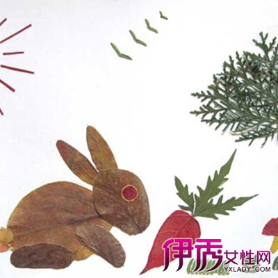 【图】小朋友树叶贴画图片欣赏
