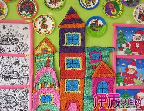 幼儿园手工绘画画框