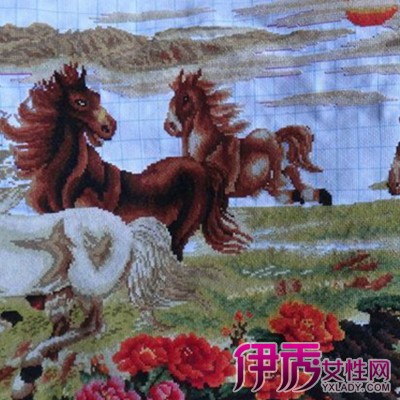 【图】欣赏十字绣八骏图马到成功图片 几个必须注意的事项