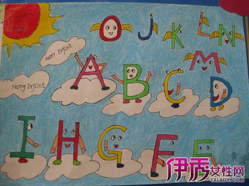 儿童字母创意画图片展示 创意画的七大常见特点介绍