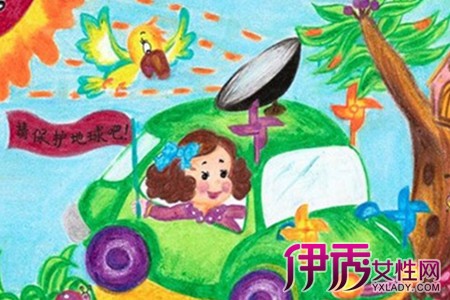 小学生保护环境的绘画图片展示 了解绿色地球的保护知识