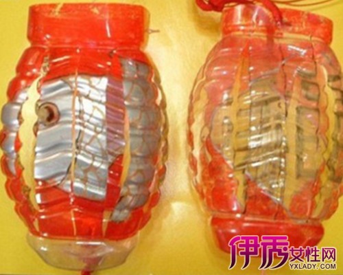 简单的利用矿泉水瓶手工制作灯笼的图解教程_