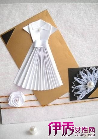 【手工纸裙子的做法】【图】手工纸裙子的做法