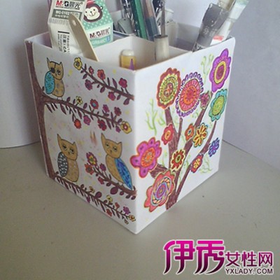 【折纸笔筒】【图】折纸笔筒折法 介绍其的制作步骤_伊秀创意|yxlady.com