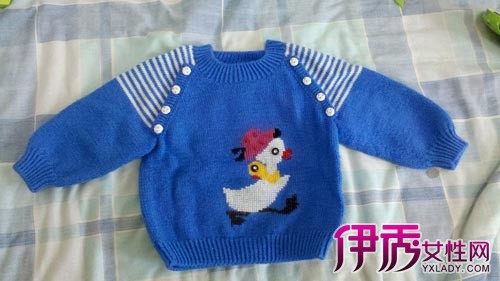 宝宝配色编织毛衣 儿童毛衣图案怎么织