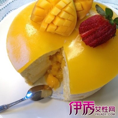 【芒果流心芝士蛋糕】【图】芒果流心芝士蛋糕