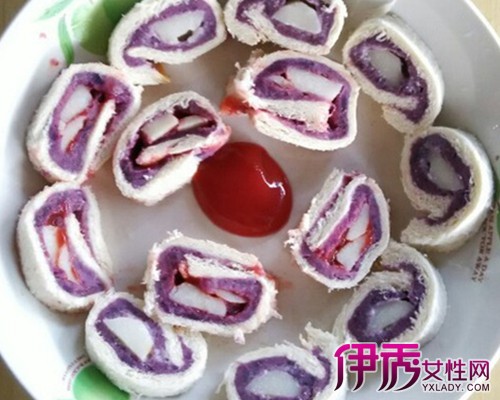 【油炸紫薯山药卷的做法】【图】油炸紫薯山药