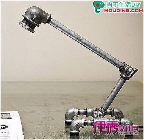 自制创意台灯,装修管道边角料的DIY改造计划_