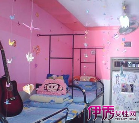 看女生寝室装饰效果图 五大方法让你的宿舍变得更美