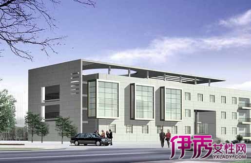 【图】二层办公楼效果图欣赏 室内楼梯设计大揭秘