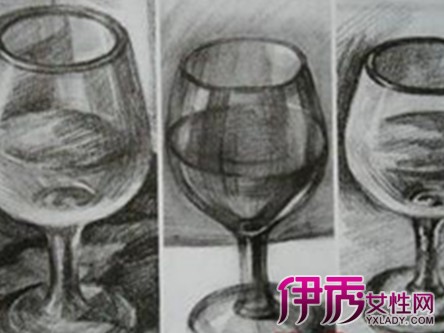 【图】高脚杯素描图片欣赏 素描的技法及作画步骤