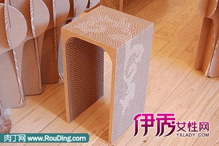 瓦楞纸制家具,纸板做家具作品合集 手工制作教程 手工