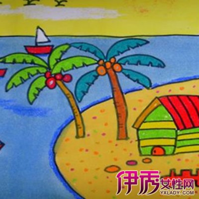 美丽祖国获奖儿童画_风景520