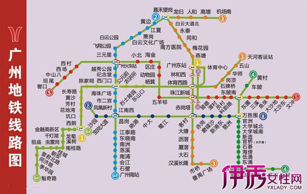 【图】广州市地铁线路图 各路线运营时间介绍