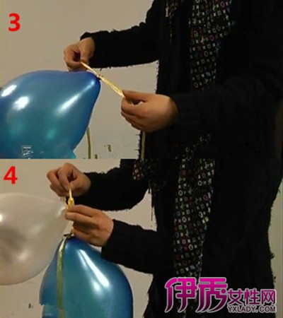 结婚心形气球串绑法图片
