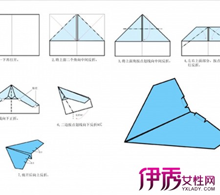 纸飞机手工制作步骤图片