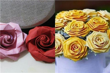 【手工折纸】【图】手工折纸玫瑰 创意礼物送